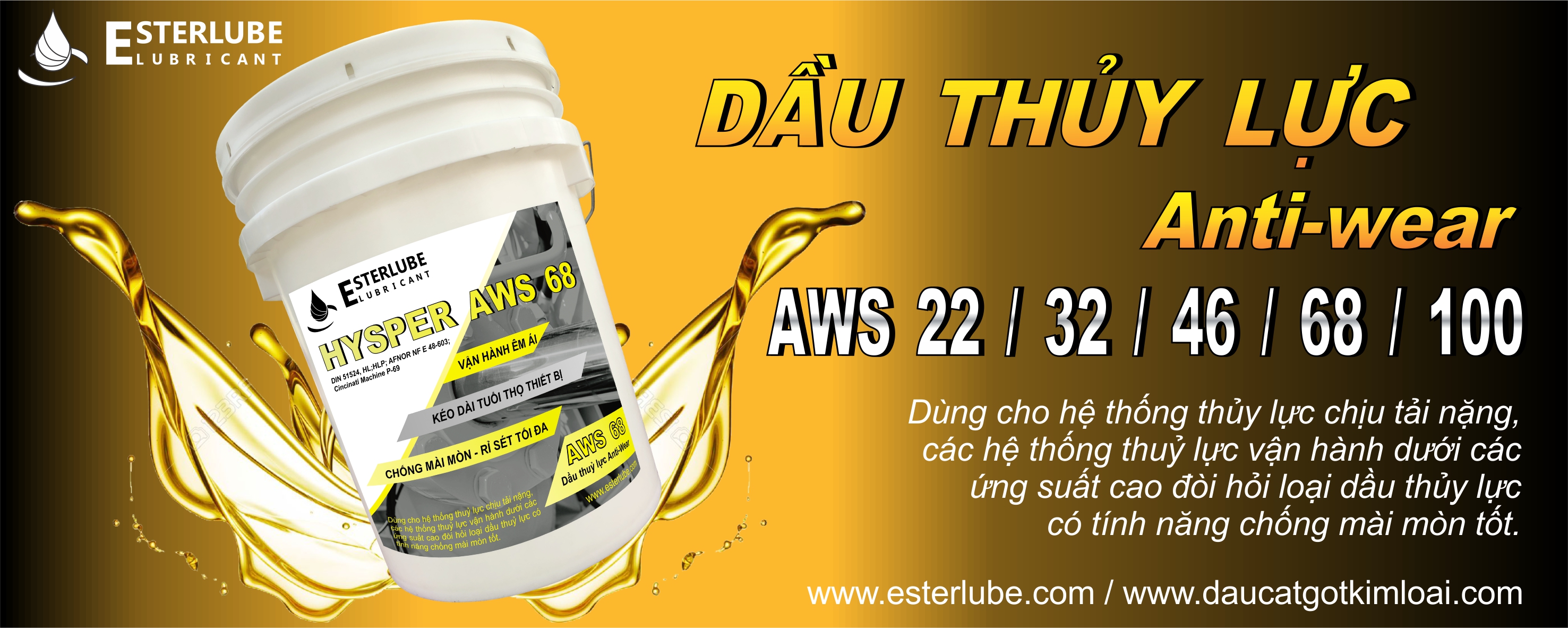 Dầu thủy lực Esterlube Dầu thủy lực Esterlube